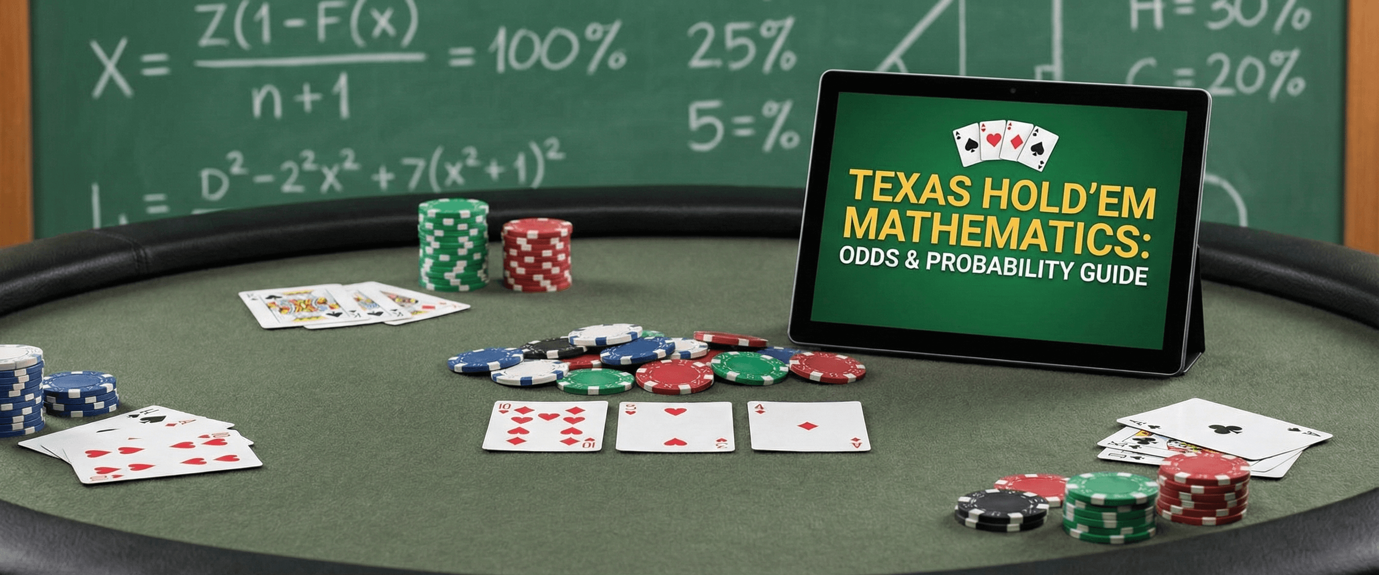 Mathematics in Texas Hold'em Poker: Complete Odds and Probability Guide