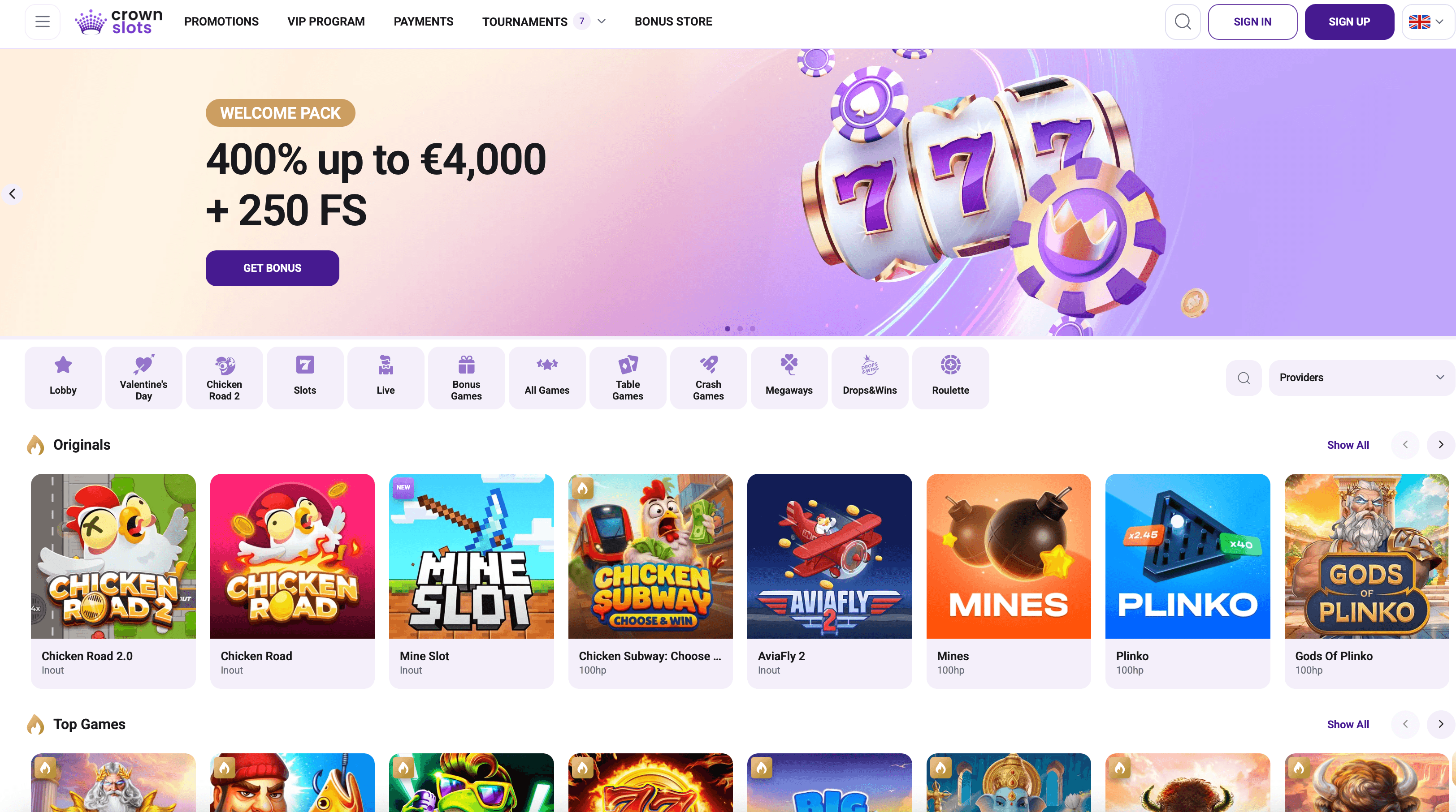 crownslots casino online