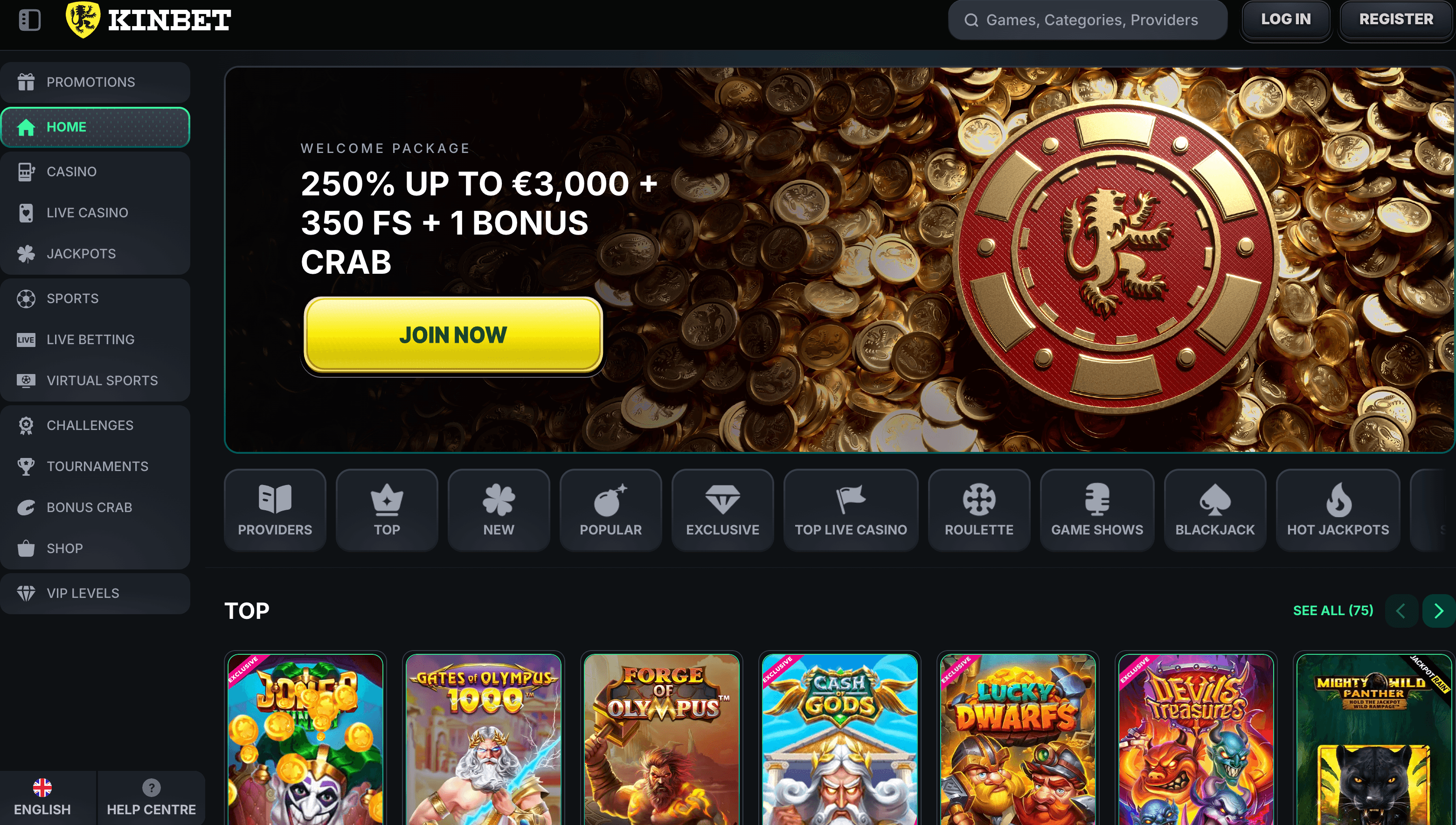 kinbet casino online
