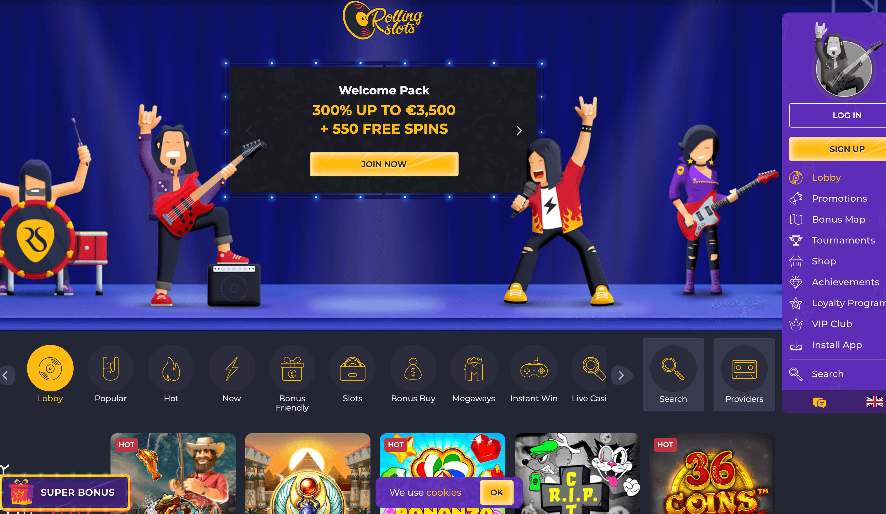 rollingslots casino online