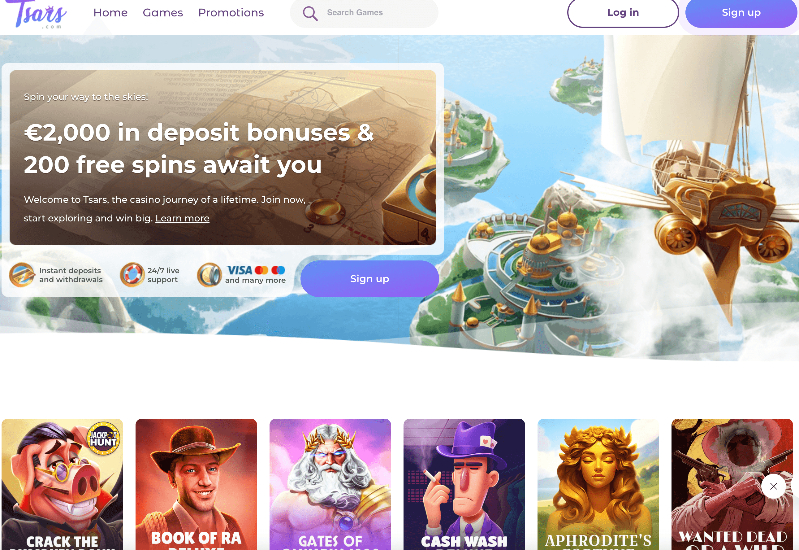tsars casino online