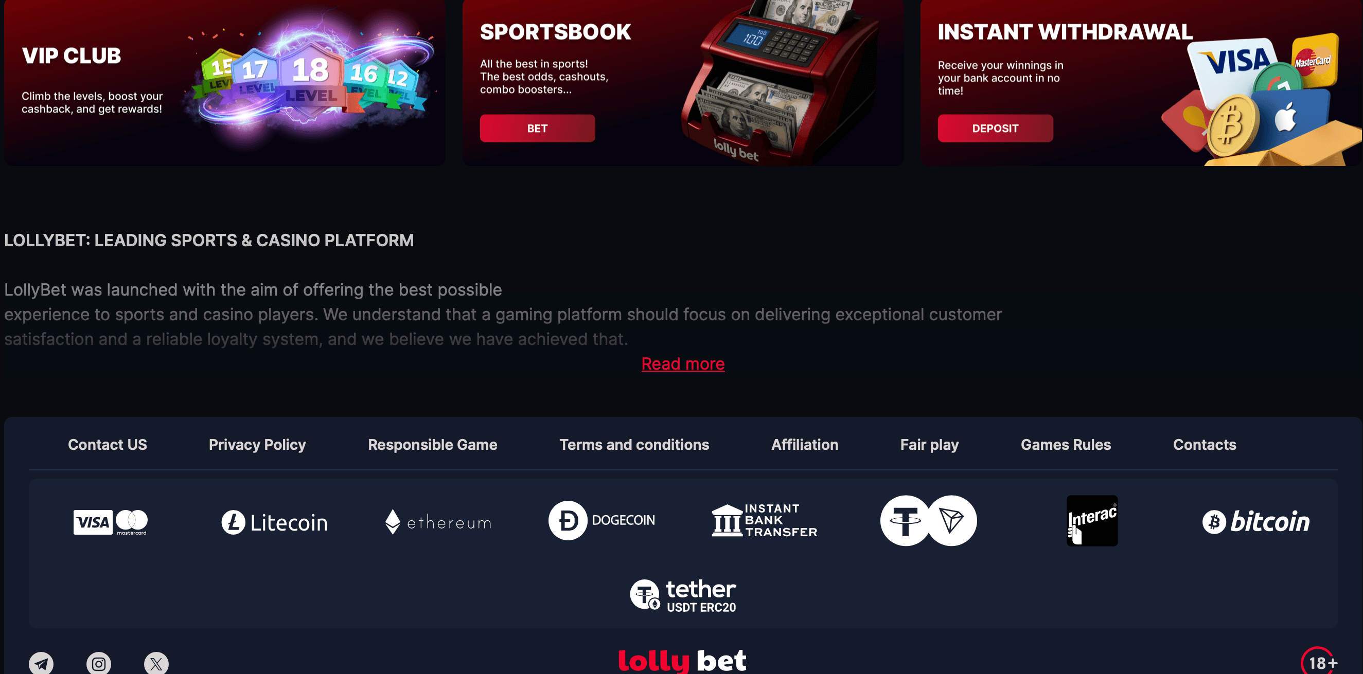 lollybet casino payments