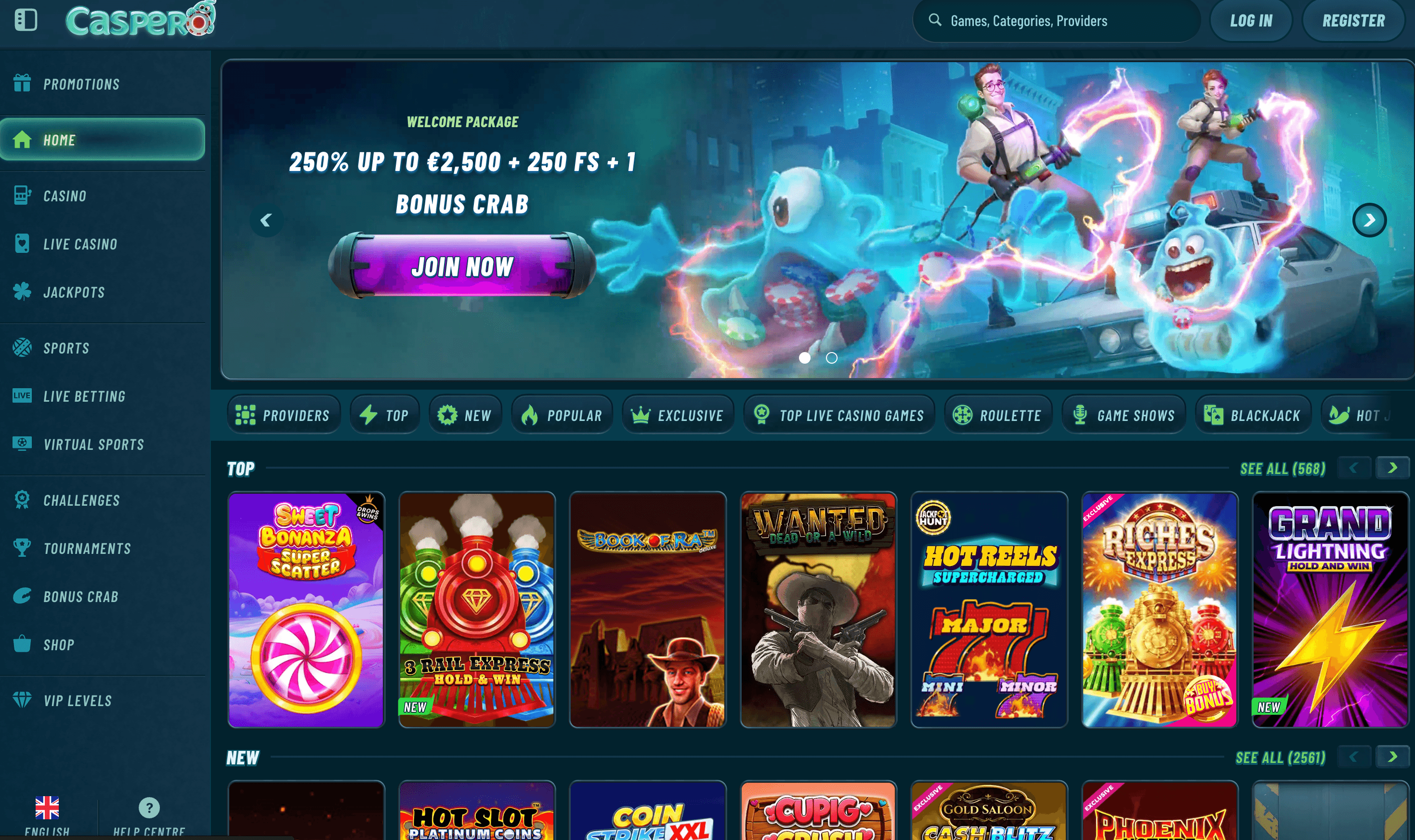 caspero casino online